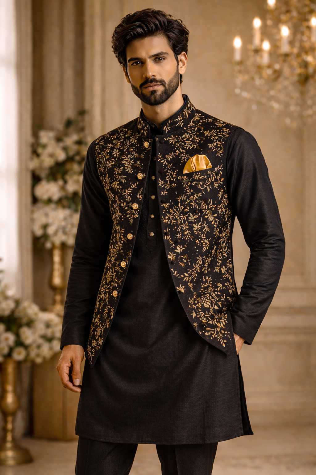Kurta Jacket Set